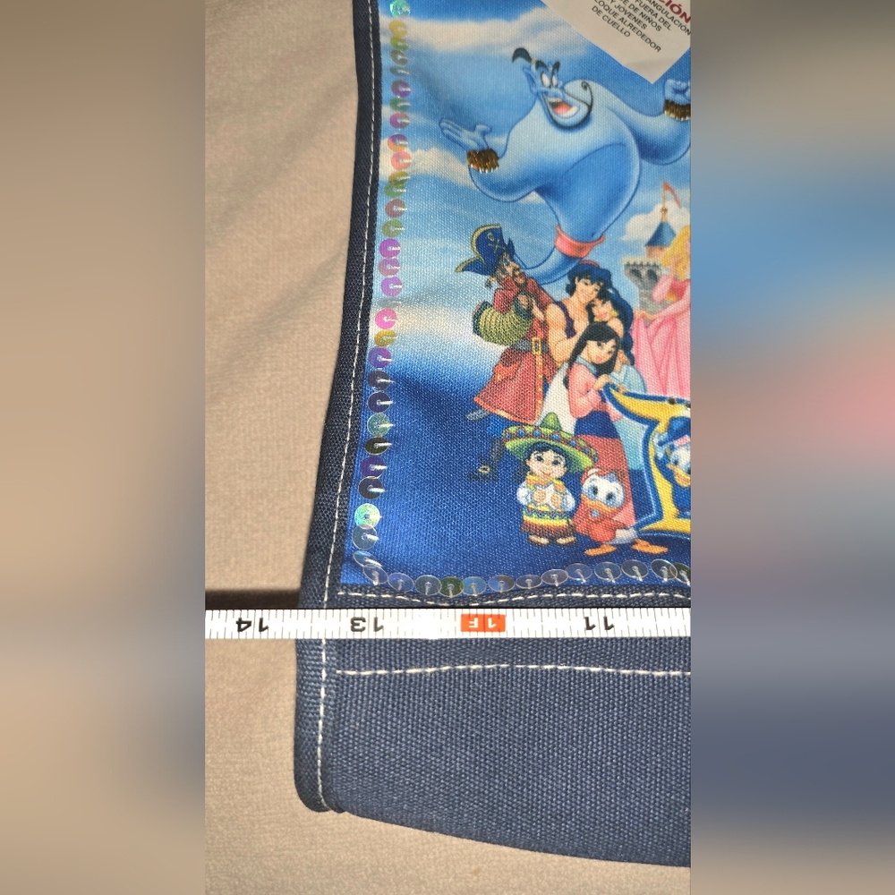 Disneyland Resort NWT Adorable Vibrant Tote Bag W/Mickey, Minnie, Goofy, Aladdin - Picture 10 of 16